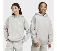 Kapuzensweatshirt ADIDAS ORIGINALS "OVERSIZE HOODIE", Mädchen, Gr. 152, medium grau heather, Obermaterial: 70% Baumwolle, 30% Polyester, normal, Rundhals, angesetztes Bündchen, Sweatshirts (44135859-1