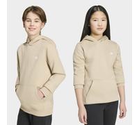 Kapuzensweatshirt ADIDAS ORIGINALS "REGULAR HOODIE", Mädchen, Gr. 128, beige (khaki three), Obermaterial: 70% Baumwolle, 30% Polyester, normal, Rundhals, angesetztes Bündchen, Sweatshirts, für Kinder,