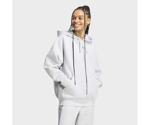 Kapuzensweatshirt ADIDAS ORIGINALS "SPACER HOODIE", Damen, Gr. XS, light grau heather, reflective silber, lgh solid grau, silber metallic, Obermaterial: 53% Baumwolle, 47% Polyester, normal, Rundhals,