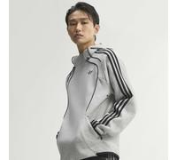 Kapuzensweatshirt ADIDAS ORIGINALS "SPACER TEAMGEIST 26 CUTLINE HOODIE", Herren, Gr. L, medium grau heather, Obermaterial: 67% Polyester, 33% Baumwolle, normal, Rundhals, angesetztes Bündchen, Sweatsh