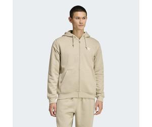 Kapuzensweatshirt ADIDAS ORIGINALS "TREFOIL ESSENTIALS", Herren, Gr. L, stone khaki, Obermaterial: 70% Baumwolle, 30% Polyester, angesetztes Bündchen, Sweatshirts, Full Zip Hoddie, Kapuzenpullover, Ka