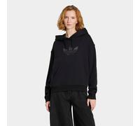 Kapuzensweatshirt ADIDAS ORIGINALS "TREFOIL HOODIE", Damen, Gr. XS, schwarz, Obermaterial: 100% Baumwolle, angesetztes Bündchen, Sweatshirts (59242432-XS) schwarz