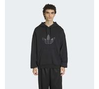 Kapuzensweatshirt ADIDAS ORIGINALS "TREFOIL HOODY", Herren, Gr. S, schwarz, schwarz, Obermaterial: 100% Baumwolle, normal, Rundhals, angesetztes Bündchen, Sweatshirts (60265969-S) schwarz, schwarz