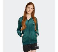 Kapuzensweatshirt ADIDAS ORIGINALS "VELOUR Z HOODIE", Mädchen, Gr. 128, aurora ivy, weiß, Obermaterial: 94% Polyester, 6% Elasthan, normal, Sweatshirts (86361705-128) aurora ivy, weiß