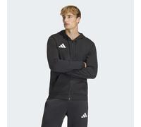 Kapuzensweatshirt ADIDAS PERFORMANCE "ENT26 FZ HOOD", Herren, Gr. M, schwarz (schwarz, weiß), Obermaterial: 70% Baumwolle, 30% Polyester, angesetztes Bündchen, Sweatshirts (25286911-M) schwarz, weiß