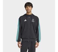 Kapuzensweatshirt ADIDAS PERFORMANCE "MERCEDES - AMG PETRONAS FORMULA 1 TEAM DNA", Herren, Gr. XL, schwarz, semi mint rush, Obermaterial: 55% Baumwolle, 36% Polyester, 9% Viskose, angesetztes Bündchen