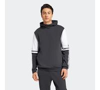 Kapuzensweatshirt ADIDAS PERFORMANCE "SQ25 SW HOOD", Herren, Gr. 3XL, schwarz-weiß (schwarz, weiß), Obermaterial: 70% Baumwolle, 30% Polyester, Sweatshirts (95321928-XXXL) schwarz, weiß