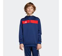Kapuzensweatshirt ADIDAS PERFORMANCE "TIRO ES SW HD Y", Mädchen, Gr. 164, blau (team navy blau, rot), Obermaterial: 100% Polyester, Sweatshirts (43297660-164) team navy blau, rot