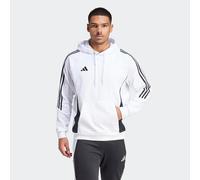 Kapuzensweatshirt ADIDAS PERFORMANCE "TIRO24 SWHOOD", Herren, Gr. M, schwarz-weiß (weiß, schwarz), Obermaterial: 70% Baumwolle, 30% Polyester, normal, Rundhals, angesetztes Bündchen, Sweatshirts (8765