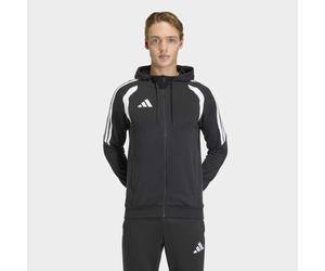 Kapuzensweatshirt ADIDAS PERFORMANCE "TIRO26 LEAGUE SWEAT FULL ZIP HOODIE", Herren, Gr. S, schwarz, weiß, Obermaterial: 70% Baumwolle, 30% Polyester, angesetztes Bündchen, Sweatshirts (67163450-S) sch