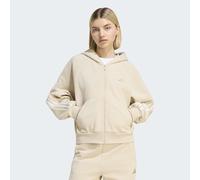 Kapuzensweatshirt ADIDAS SPORTSWEAR "ADIDAS KIT 3-STREIFEN", Damen, Gr. XS, crystal linen, sanftes weiß, Obermaterial: 100% Baumwolle, normal, Rundhals, angesetztes Bündchen, Sweatshirts, für Erwachse