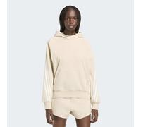 Kapuzensweatshirt ADIDAS SPORTSWEAR "W AK 3S OH HD", Damen, Gr. M, crystal linen, sanftes weiß, Obermaterial: 100% Baumwolle, normal, Rundhals, angesetztes Bündchen, Sweatshirts (53829130-M) crystal l