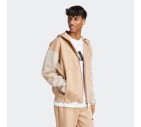 Kapuzensweatshirt ADIDAS SPORTSWEAR "ADIDAS Z.N.E. FULL-ZIP", Herren, Gr. M, warm sandstone, clay braun, Obermaterial: 57% Polyester, 43% Baumwolle, angesetztes Bündchen, Sweatshirts (83254709-M) warm