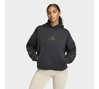 Kapuzensweatshirt ADIDAS SPORTSWEAR "ADIDAS Z.N.E. MIT KAPUZE", Damen, Gr. S, schwarz, Obermaterial: 57% Polyester, 43% Baumwolle, angesetztes Bündchen, Sweatshirts (52324657-S) schwarz