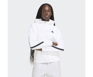 Kapuzensweatshirt ADIDAS SPORTSWEAR "ADIDAS Z.N.E. ZIP HOODIE", Damen, Gr. M, weiß, Obermaterial: 57% Polyester, 43% Baumwolle, normal, Rundhals, angesetztes Bündchen, Sweatshirts (71093816-M) weiß