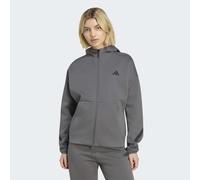 Kapuzensweatshirt ADIDAS SPORTSWEAR "ADIDAS Z.N.E. ZIP HOODIE", Damen, Gr. S, grau five, Obermaterial: 57% Polyester, 43% Baumwolle, normal, Rundhals, angesetztes Bündchen, Sweatshirts (15016065-S) gr