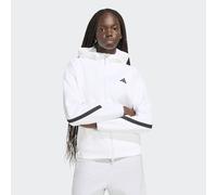 Kapuzensweatshirt ADIDAS SPORTSWEAR "ADIDAS Z.N.E. ZIP HOODIE", Damen, Gr. S, weiß, Obermaterial: 57% Polyester, 43% Baumwolle, normal, Rundhals, angesetztes Bündchen, Sweatshirts (71093816-S) weiß