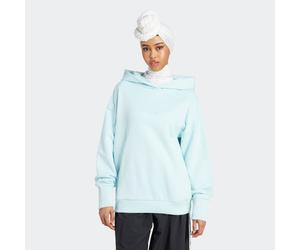 Kapuzensweatshirt ADIDAS SPORTSWEAR "ALL SZN FRENCH TERRY LOOSE HOODIE", Damen, Gr. S, blau (halo mint), Obermaterial: 100% Baumwolle, angesetztes Bündchen, Sweatshirts (67302233-S) halo mint