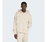 Kapuzensweatshirt ADIDAS SPORTSWEAR "ALL SZN", Herren, Gr. XL, crystal linen, Obermaterial: 70% Baumwolle, 30% Polyester, angesetztes Bündchen, Sweatshirts, Kapuzenjacke mit Reißverschluss (69626959-X