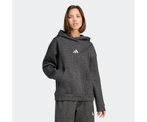 Kapuzensweatshirt ADIDAS SPORTSWEAR "ALL SZN HOLIDAY GLITTER FLEECE LOOSE HOODIE", Damen, Gr. XS, schwarz, Obermaterial: 68% Baumwolle, 18% Polyester, 8% Polyamid, 6% metallisierte Fasern, angesetztes