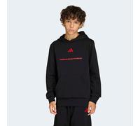 Kapuzensweatshirt ADIDAS SPORTSWEAR "B FL HD", Jungen, Gr. 176, schwarz, Obermaterial: 71% Baumwolle, 29% Polyester, normal, Rundhals, angesetztes Bündchen, Sweatshirts, mit Kängurutasche, sportlicher