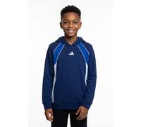 Kapuzensweatshirt ADIDAS SPORTSWEAR "COLOR BLOCK HOODIE", Jungen, Gr. 164, blau (dunkelblau, royal blau, glow blau), Obermaterial: 70% Baumwolle, 30% Polyester, normal, Rundhals, angesetztes Bündchen,