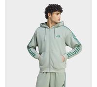 Kapuzensweatshirt ADIDAS SPORTSWEAR "ESSENTIALS 3-STREIFEN FLEECE", Herren, Gr. 3XL, silber grün, collegiate grün, Obermaterial: 70% Baumwolle, 30% Polyester, normal, Rundhals, angesetztes Bündchen, S