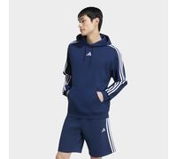 Kapuzensweatshirt ADIDAS SPORTSWEAR "ESSENTIALS 3-STREIFEN FRENCH TERRY HOODIE", Herren, Gr. L, team navy blau 2, weiß, Obermaterial: 100% Baumwolle, normal, Rundhals, angesetztes Bündchen, Sweatshirt