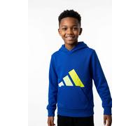 Kapuzensweatshirt ADIDAS SPORTSWEAR "J BL FT HD 280", Mädchen, Gr. 140, blau (royal blau, orbit grau, frozen lemon, solar lemon), Obermaterial: 55% Baumwolle, 36% Polyester, 9% Viskose, normal, Rundha