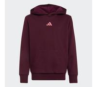 Kapuzensweatshirt ADIDAS SPORTSWEAR "ESSENTIALS KIDS HOODIE", Mädchen, Gr. 140, rot (maroon, pure turbo), Obermaterial: 71% Baumwolle, 29% Polyester, normal, Rundhals, angesetztes Bündchen, Sweatshirt