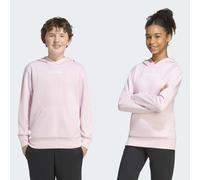 Kapuzensweatshirt ADIDAS SPORTSWEAR "ESSENTIALS KIDS HOODIE", Mädchen, Gr. 164, rosa (clear pink, weiß), Obermaterial: 71% Baumwolle, 29% Polyester, normal, Rundhals, angesetztes Bündchen, Sweatshirts