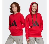 Kapuzensweatshirt ADIDAS SPORTSWEAR "ESSENTIALS KIDS HOODIE", Mädchen, Gr. 176, rot (pure ruby, schwarz), Obermaterial: 55% Baumwolle, 36% Polyester, 9% Viskose, normal, Rundhals, angesetztes Bündchen