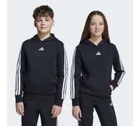 Kapuzensweatshirt ADIDAS SPORTSWEAR "ESSENTIALS KIDS HOODIE", Mädchen, Gr. 176, weiß (schwarz, weiß), Obermaterial: 71% Baumwolle, 29% Polyester, angesetztes Bündchen, Sweatshirts (86210447-176) schwa