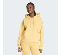 Kapuzensweatshirt ADIDAS SPORTSWEAR "ESSENTIALS SMALL LOGO FEEL COZY HOODIE", Damen, Gr. L, semi ice tangerine, weiß, Obermaterial: 70% Baumwolle, 30% Polyester, angesetztes Bündchen, Sweatshirts (272
