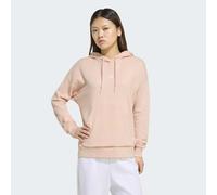 Kapuzensweatshirt ADIDAS SPORTSWEAR "ESSENTIALS SMALL LOGO FRENCH TERRY HOODIE", Damen, Gr. XXL, blush pink, weiß, Obermaterial: 70% Baumwolle, 30% Polyester, normal, Rundhals, angesetztes Bündchen, S