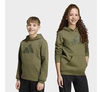 Kapuzensweatshirt ADIDAS SPORTSWEAR "GRAFIK KIDS HOODIE, CAMOUFLAGE", Jungen, Gr. 128, grün (olive strata), Obermaterial: 70% Baumwolle, 30% Polyester, normal, Rundhals, angesetztes Bündchen, Sweatshi