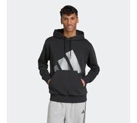 Kapuzensweatshirt ADIDAS SPORTSWEAR "HOLIDAY 3S HOODIE", Herren, Gr. S, schwarz, Obermaterial: 70% Baumwolle, 30% Polyester, normal, Rundhals, angesetztes Bündchen, Sweatshirts, mit großem BOS Brandin