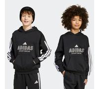 Kapuzensweatshirt ADIDAS SPORTSWEAR "HOUSE OF TIRO FLEECE KIDS HOODIE", Mädchen, Gr. 176, schwarz-weiß (schwarz, weiß), Obermaterial: 70% Baumwolle, 30% Polyester, angesetztes Bündchen, Sweatshirts (9