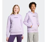 Kapuzensweatshirt ADIDAS SPORTSWEAR "J LIN FL HD", Mädchen, Gr. 164, powder plum, aurora plum, Obermaterial: 71% Baumwolle, 29% Polyester, Sweatshirts (12712921-164) powder plum, aurora plum