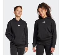 Kapuzensweatshirt ADIDAS SPORTSWEAR "J SL FL HD 225", Mädchen, Gr. 152, schwarz-weiß (schwarz, weiß), Obermaterial: 71% Baumwolle, 29% Polyester, normal, Rundhals, angesetztes Bündchen, Sweatshirts (9