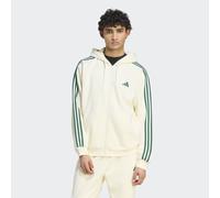 Kapuzensweatshirt ADIDAS SPORTSWEAR "M 3S FL FZ HD", Herren, Gr. L, ivory, collegiate grün, Obermaterial: 70% Baumwolle, 30% Polyester, normal, Rundhals, angesetztes Bündchen, Sweatshirts (33382954-L)