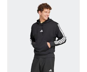 Kapuzensweatshirt ADIDAS SPORTSWEAR "M 3S FT HD", Herren, Gr. L, schwarz-weiß (schwarz, weiß), Obermaterial: 55% Baumwolle, 36% Polyester, 9% Viskose, angesetztes Bündchen, Sweatshirts (62632047-L) sc
