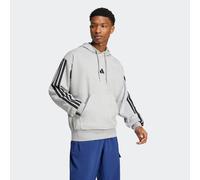 Kapuzensweatshirt ADIDAS SPORTSWEAR "M 3S FT HD", Herren, Gr. M, grau (medium grau heather, schwarz), Obermaterial: 55% Baumwolle, 36% Polyester, 9% Viskose, Sweatshirts (54826265-M) medium grau heath