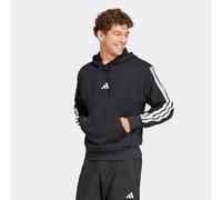 Kapuzensweatshirt ADIDAS SPORTSWEAR "M 3S FT HD", Herren, Gr. S, schwarz-weiß (schwarz, weiß), Obermaterial: 55% Baumwolle, 36% Polyester, 9% Viskose, Sweatshirts (62632047-S) schwarz, weiß