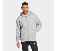 Kapuzensweatshirt ADIDAS SPORTSWEAR "M A SZN FL FZ", Herren, Gr. 3XL, grau (medium grau heather), Obermaterial: 70% Baumwolle, 30% Polyester, Sweatshirts, Kapuzenjacke mit Reißverschluss (12622548-XXX