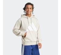 Kapuzensweatshirt ADIDAS SPORTSWEAR "M BL FL HD", Herren, Gr. 3XL, grau (wonder aluminium, weiß), Obermaterial: 55% Baumwolle, 36% Polyester, 9% Viskose, Sweatshirts (83032713-XXXL) wonder aluminium,