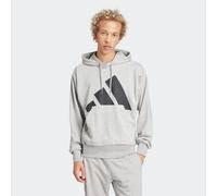 adidas Men's Essentials Big Logo French Terry Hoodie, Medium Grey Heather/Black, XXL