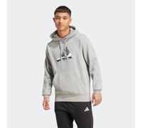 Kapuzensweatshirt ADIDAS SPORTSWEAR "M CAMO 3B HD", Herren, Gr. XL, grau (medium grau heather), Obermaterial: 55% Baumwolle, 36% Polyester, 9% Viskose, normal, Rundhals, Sweatshirts (52639505-XL) medi