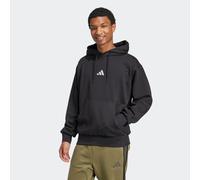 Kapuzensweatshirt ADIDAS SPORTSWEAR "M FEELCOZY HD", Herren, Gr. S, schwarz-weiß (schwarz, weiß), Obermaterial: 70% Baumwolle, 30% Polyester, angesetztes Bündchen, Sweatshirts (26364417-S) schwarz, we