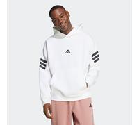 Kapuzensweatshirt ADIDAS SPORTSWEAR "M FI 3S HD", Herren, Gr. XXL, weiß, Obermaterial: 67% Polyester, 33% Baumwolle, normal, Rundhals, Sweatshirts (34469459-XXL) weiß
